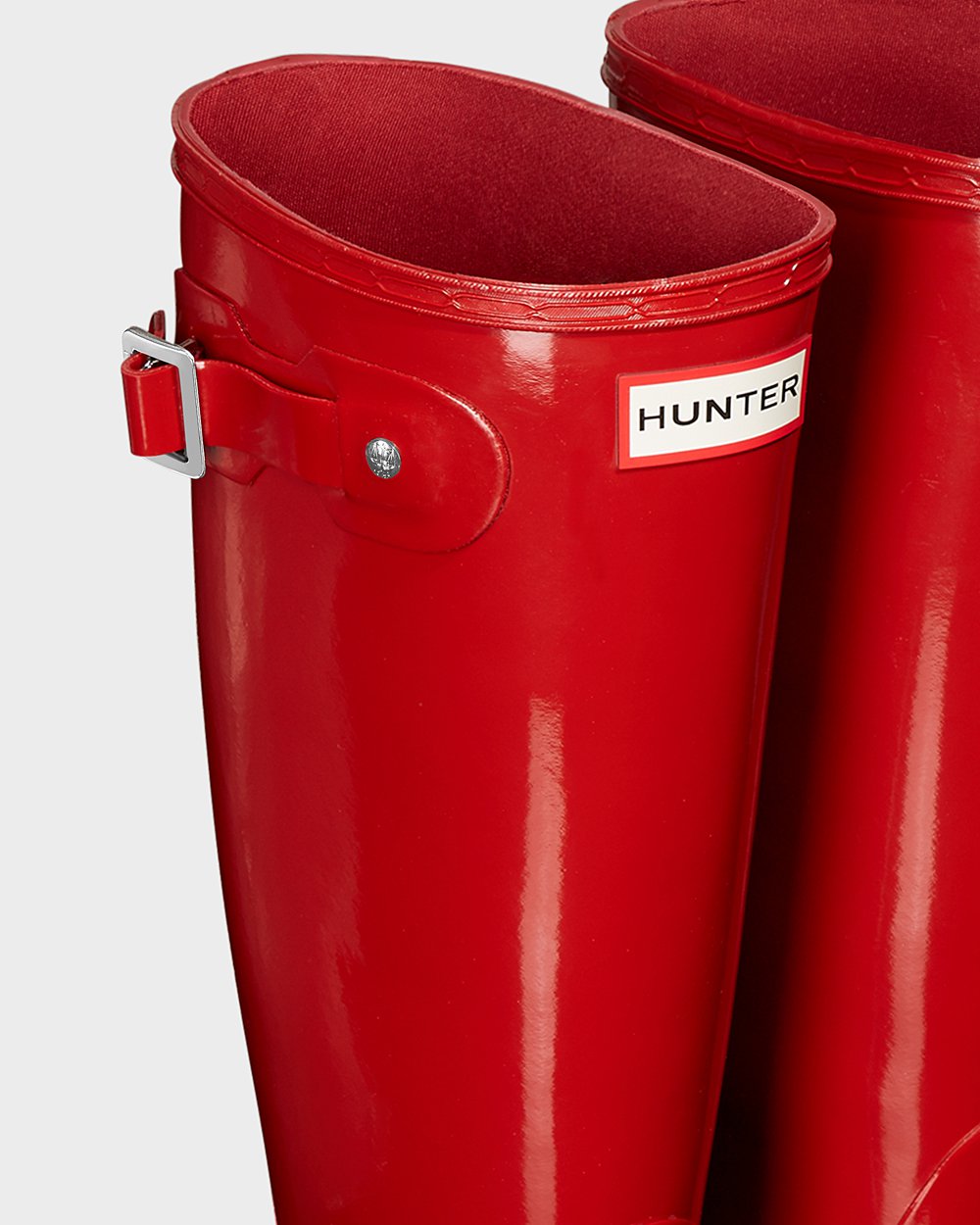 Hunter Mujer Original Gloss - Botas de Lluvia Rojas - 120-FCBLUK